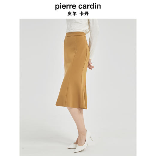 皮尔卡丹女装职业知性修身包臀鱼尾半裙C51SL001M0 商品图4