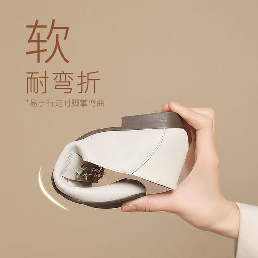 ZHR则则中口单鞋女2025春季新款两穿软底豆豆鞋轻便平底通勤鞋子 商品图3