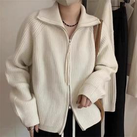 【OSMICARMIC 立领拉链针织衫】拉链设计 视觉显瘦 立领显脸小 叠穿有层次 手感柔软细腻又舒适