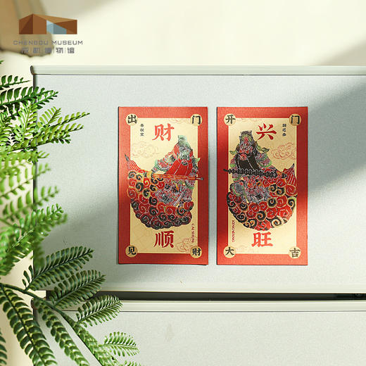 成都博物馆 【光影封神皮影门神冰箱贴磁贴 】博物馆文创礼品新年礼物 商品图3
