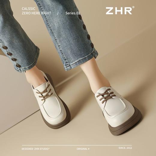 ZHR单鞋女2025新款复古英伦风ins小皮鞋百搭轻便女鞋低帮乐福鞋女 商品图7