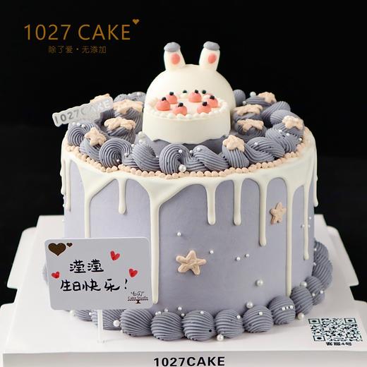 1027CAKE |     小兔子蛋糕  立体奶油霜小动物 商品图1