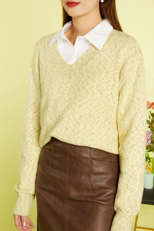 LNNNS V领简约毛衫上衣 11509 商品图3