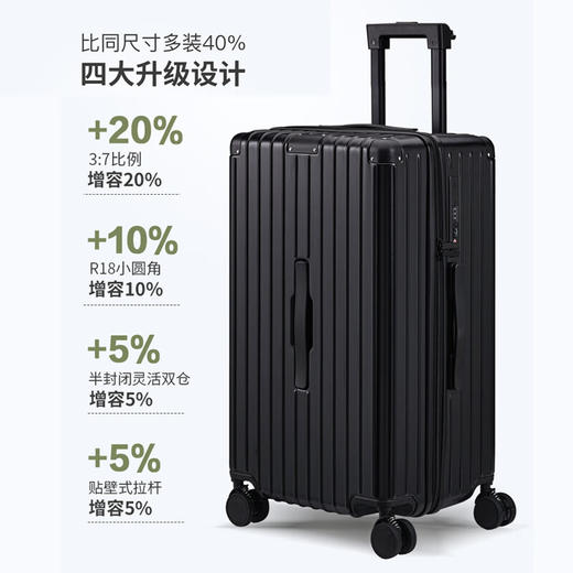 美国Rockland洛克兰理想系列拉链行李箱男女万向轮拉杆箱-CRX7377 商品图6
