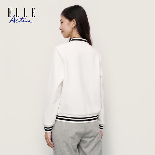 ELLE Active 新款女士翻领卫衣活力青春休闲打底衫 商品图3