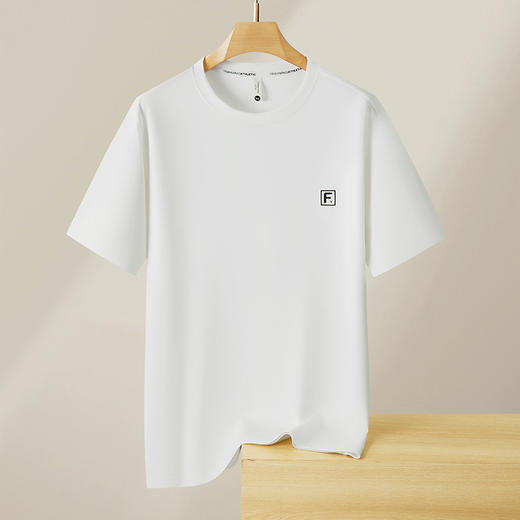 【新款DX】大依优型大码男士圆领短袖T恤高克重T恤加大码百搭款上衣男士 商品图1