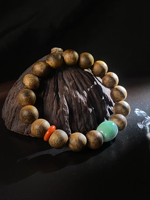 XY0013原创沉香DIY手串翡翠大桶珠款 商品图0