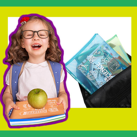 麦思考topteam千千圈创意图案科目分类收纳袋（5个装） 商品图4