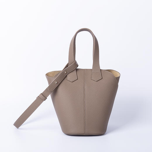 出口日本！2025日系小众吊床包头层牛皮水桶包手拎单肩包女士菜篮子包包！ 商品图7