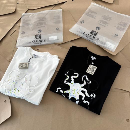 点此购买 罗意威春夏季男女款刺绣章鱼短袖T恤 gz 308997 商品图6