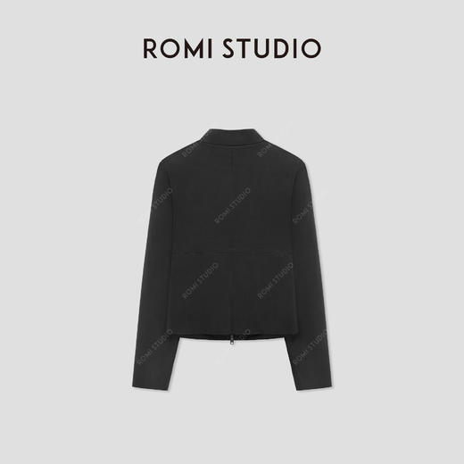 ROMI STUDIO“率性自我”100%绵羊皮弹力修身皮衣外套 RW25SW80011【不翻单】 商品图2