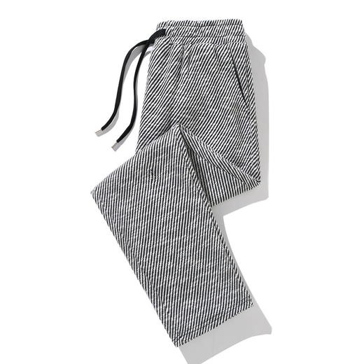 【新款DFF】斜纹口袋标设计直筒运动裤男士春秋款宽松大码潮牌裤子休闲卫裤男 商品图2