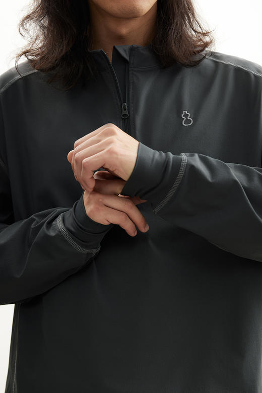 吃茶去chichaqu25明线速干吸湿排汗棉感防晒轻量长袖T恤运动户外 商品图6