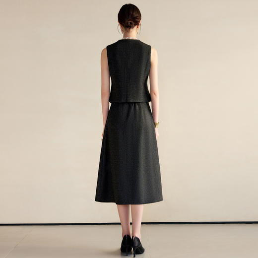 IWY/正式场合职业套裙女2025新款春季羊毛西装马甲三件套工作服24CMS667 商品图4