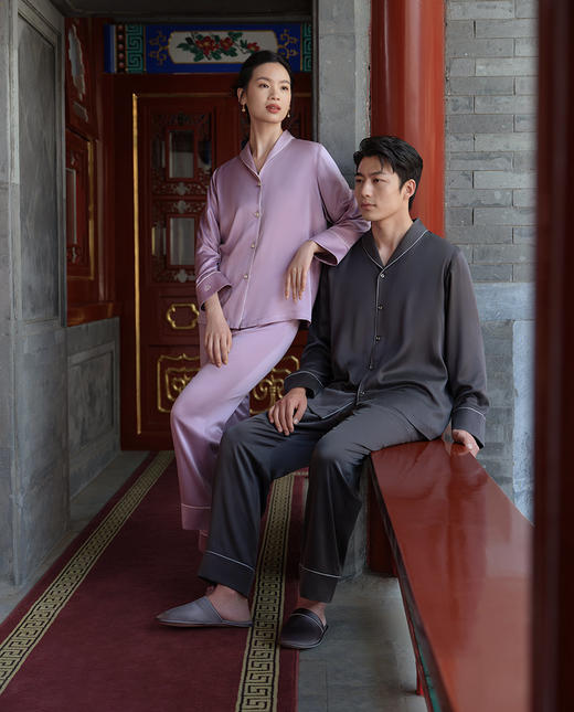 皇锦 砂洗男士中厚分身套装HJ22052 商品图0