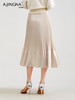【春日风琴】阿菁娜压褶A字大摆松紧腰半身裙F30C213007 商品缩略图4