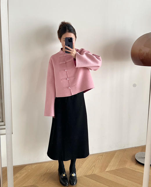 Selfwho新中式25春款双面呢短款外套021105 商品图6
