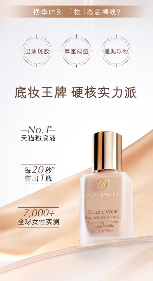 【航免仓】EsteeLauder雅诗兰黛持妆粉底液SPF10/PA++171W1号长效不脱妆 商品图3