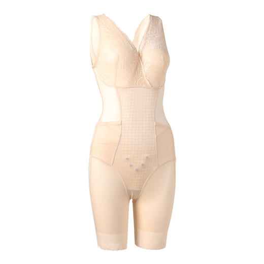 雀说连体塑身衣提臀收腹收大腿薄款塑形内衣女士束身衣后脱式AL8868 商品图4