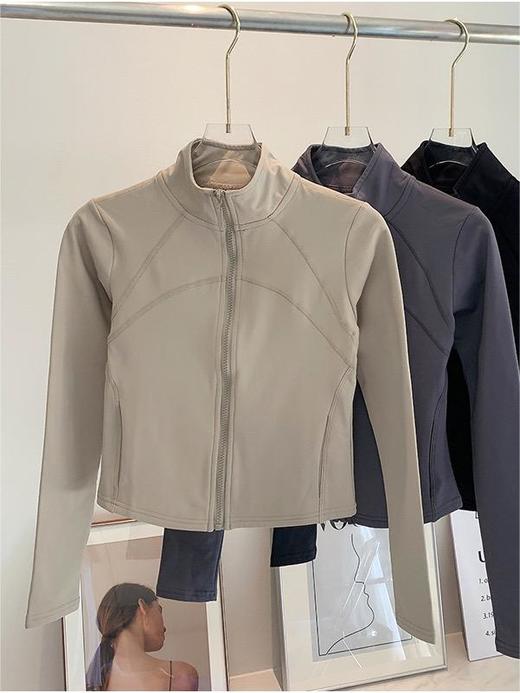 *【清仓】半醒power girl加绒短款瑜伽外套 内里加绒蓄热保暖绒感软糯亲肤 JK004 商品图1