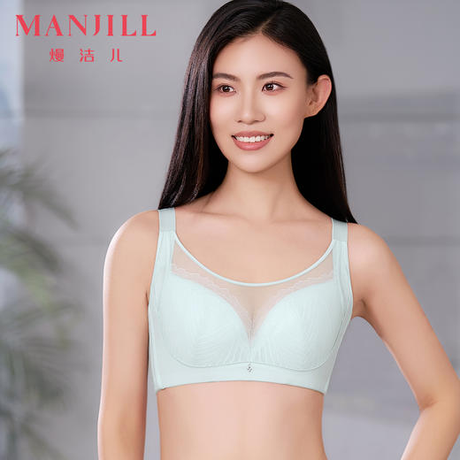 【商场同款】熳洁儿 大胸显小CDE杯全罩杯收副乳抹胸式剪切杯遇见系列25201331 商品图8