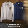 工装优选美式复古立体刺绣半开襟卫衣休闲翻领套头polo衫上衣男春 商品缩略图1