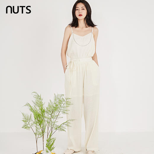 NUTS春季新品时尚纯色修身气质吊带背心女211031066 商品图4