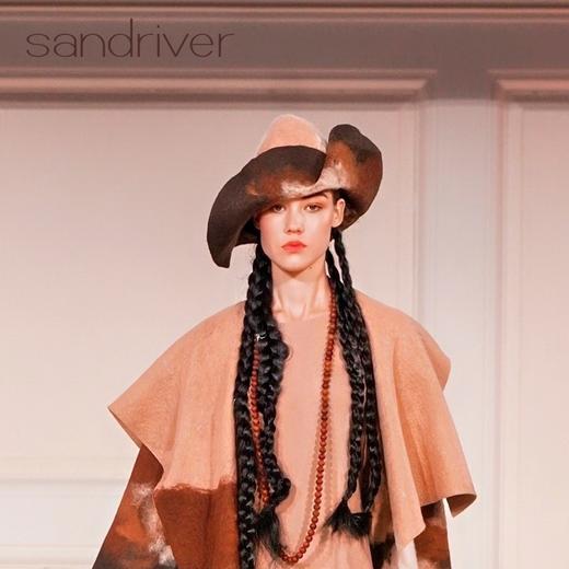 羊绒手工毛毡礼帽 大檐遮阳帽SJF95W643W 商品图1