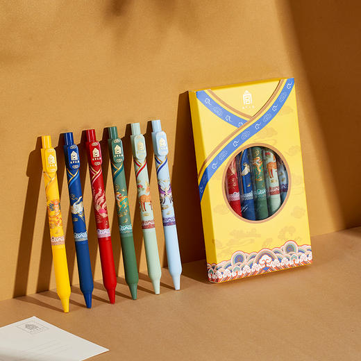故宫文具锦绣祥瑞中性笔商务办公学习会议国潮创意签字笔6支￼￼ 商品图1