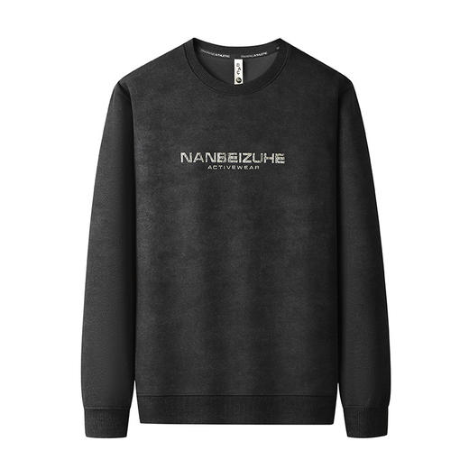 【新款DX】大依优型大码春季新款加肥加大码圆领男士卫衣休闲百搭男式圆领上衣内搭 商品图4