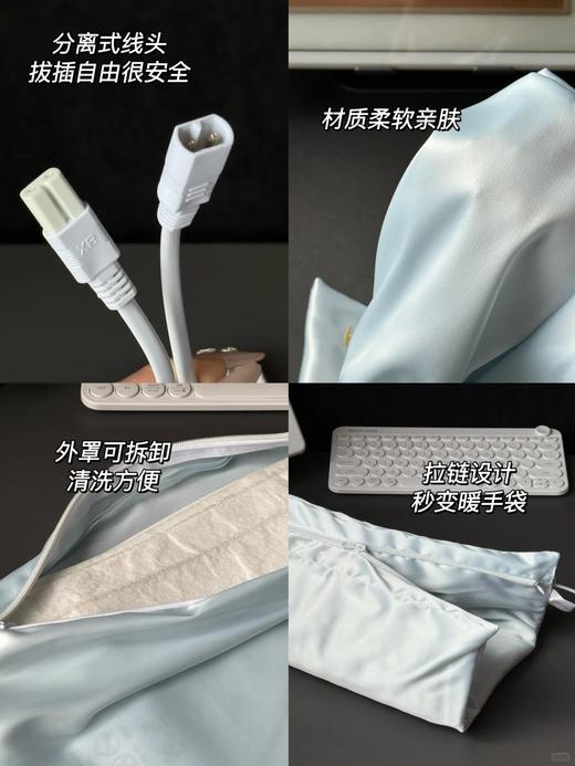 博拉利艾灸坐垫电加热艾草热敷毯艾绒办公室坐灸垫BL-DRZ01 商品图5