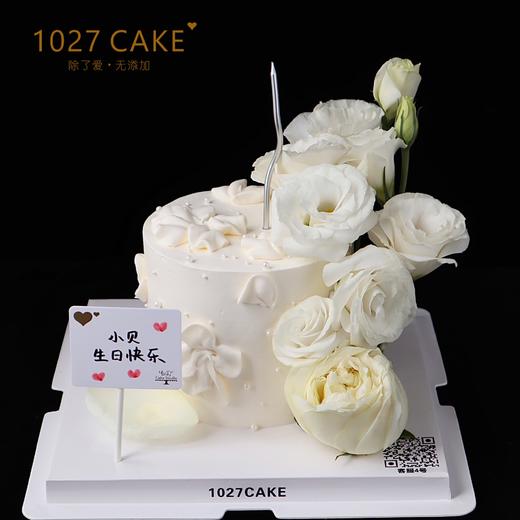 1027CAKE | 白色鲜花主题蛋糕 仙女 商品图0
