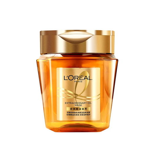 欧莱雅黄金发膜 奇焕精油滋养黄金发膜250ml洗护柔顺修护免蒸防毛躁 商品图6