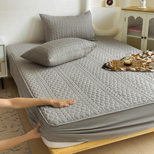 【四季可用】全棉三层夹棉床笠  床垫保护套可机洗水洗 商品图13