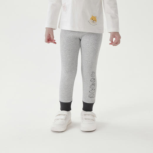 马克珍妮女童撞色弹力打底裤 儿童裤子2025年宝宝春装新款250302 商品图1