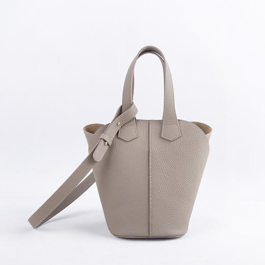 出口日本！2025日系小众吊床包头层牛皮水桶包手拎单肩包女士菜篮子包包！ 商品图6