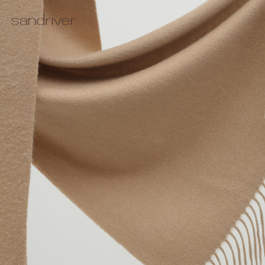 西藏“吉祥狮”羊绒水波纹刺绣围巾SJF96P791N 商品图5