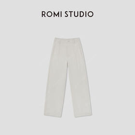 ROMI STUDIO“松弛自在”莱赛尔亚麻棉混纺直筒牛仔裤 RW24AX80314