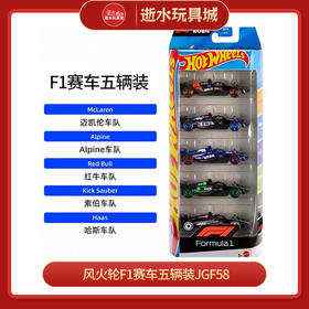 H 风火轮F1赛车五辆装JGF58