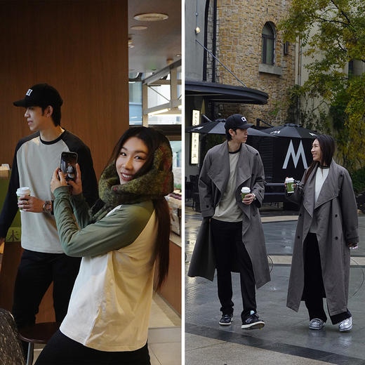 [男女同款 情侣衫] UPF50+防晒户外插肩袖打底衫 轻量速干长袖T恤 商品图1