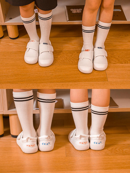 【云优选】小蓝羊男女校园小白鞋透气防滑软底幼儿园室内鞋PUPUPULA的联名款-HAPPY FEET 商品图6