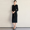 IWY/气质黑色西装套裙女2025新款优雅圆领时尚套装通勤职业装WCS055 商品缩略图3