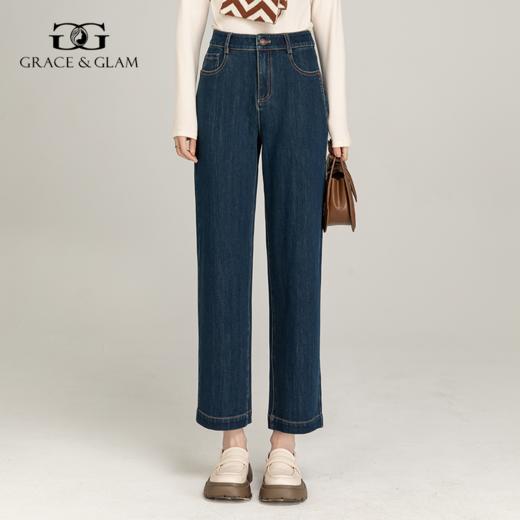 Grace&Glam 经典法棍直筒显瘦牛仔裤 商品图3