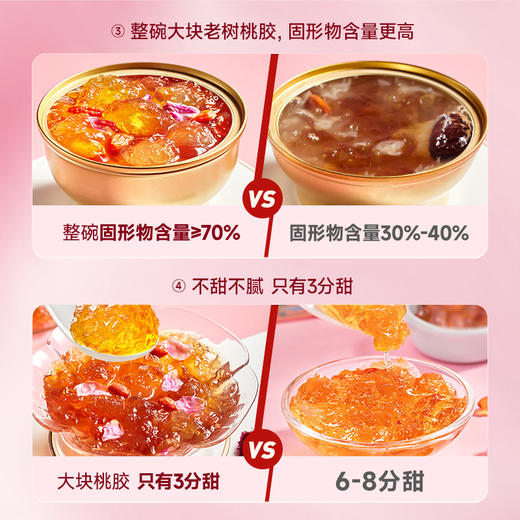 【老客专享价】中秋节 极盏  墨红玫瑰桃胶  十年老树桃胶  228g/碗*8碗起 商品图3