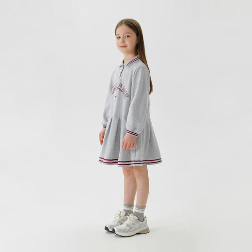 马克珍妮女童元气学院polo领连衣裙儿童裙子2025年春装新款250180 商品图2