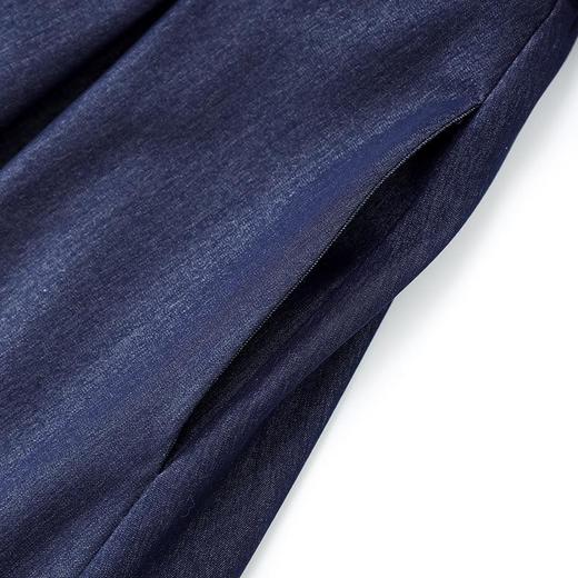 【高货wl】全新升级【铂金会员321/天猫429/差价108】(00911) 洛诗琳新款翻领蓝色工装衬衫裙时尚气质通勤收腰牛仔裙 商品图3