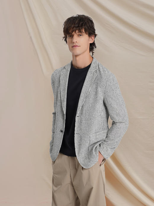 【共享衣橱】callisto灰色粘纤亚麻混纺便西 商品图4