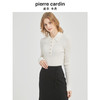 皮尔卡丹女装都市通勤翻领修身双色针织衫C51KP009 商品缩略图3