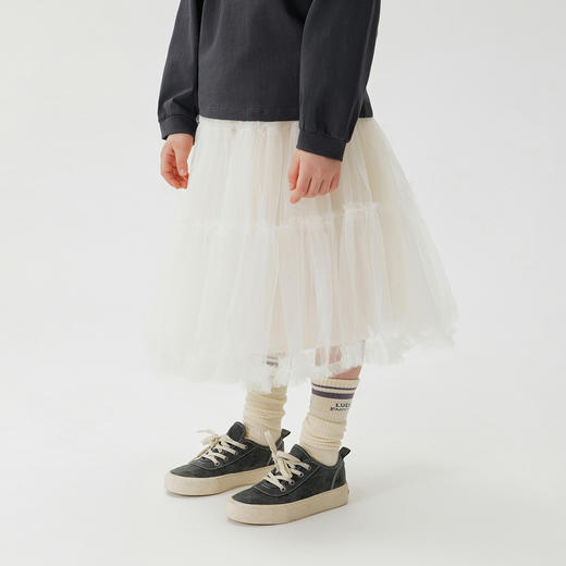 马克珍妮女童甜美蓬蓬网纱半裙儿童裙子短裙2025年春装新款250189 商品图2