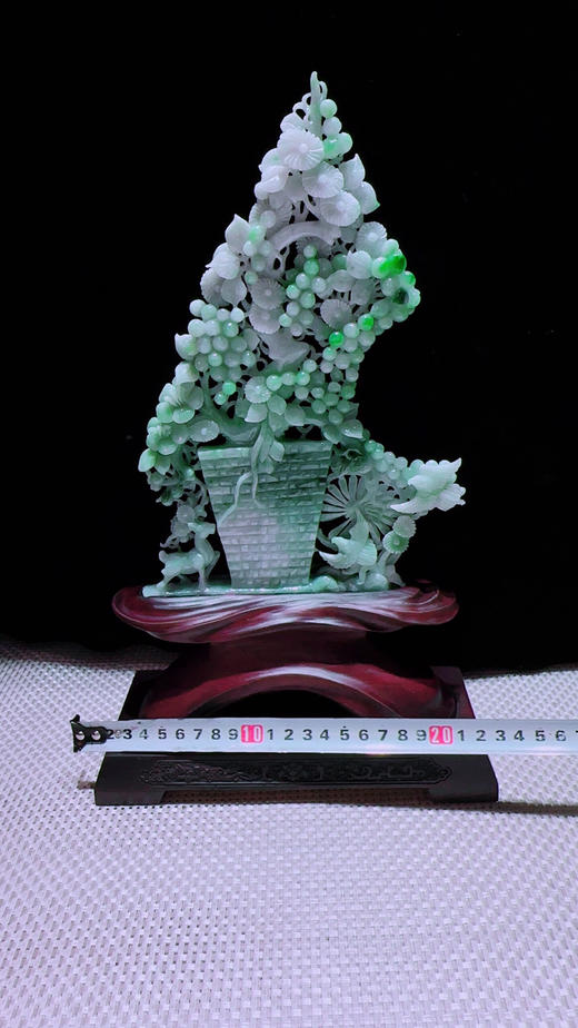 620845翡翠摆件【平安富贵】 商品图2